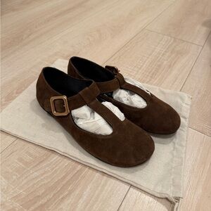 Zara suede mary janes